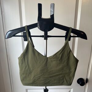 Athleta Women’s Cropped Top with adjustable Straps Green Size M